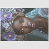  Afro-Amerikaanse vrouw decoupage Tissuepapier (Voorkant)