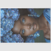 Afro-Amerikaanse vrouw decoupage Tissuepapier (Voorkant)