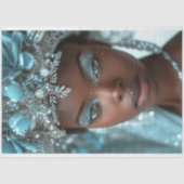  Afro-Amerikaanse vrouw decoupage Tissuepapier (Voorkant)