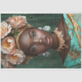  Afro-Amerikaanse vrouw decoupage Tissuepapier (Voorkant)