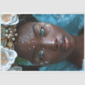  Afro-Amerikaanse vrouw decoupage Tissuepapier (Voorkant)