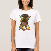 Afro-Amerikaanse vrouw gezegend - Boho T-shirt (Voorkant)