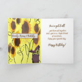 Afro-Amerikaanse vrouw hier is zonnopende dag Bedankkaart (Binnen)