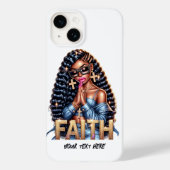 Afro-Amerikaanse vrouw in gebed Christelijk Case-Mate iPhone Case (Achterkant)