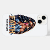 Afro-Amerikaanse vrouw in gebed Christelijk Case-Mate iPhone Case (Achterkant (horizontaal))