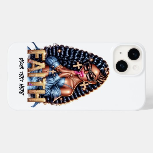 Afro-Amerikaanse vrouw in gebed Christelijk Case-Mate iPhone Case (Achterkant (horizontaal))