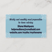 Afro-Amerikaanse vrouw koken klasse baking chef Visitekaartje (Achterkant)