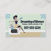 Afro-Amerikaanse vrouw koken klasse baking chef Visitekaartje (Voorkant)