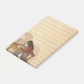 Afro-Amerikaanse vrouw levensstijl gevoerd kleveri Post-it® Notes (Schuin)