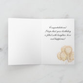 Afro-Amerikaanse vrouw met ballonnen Feestdagen Kaart (Binnen)