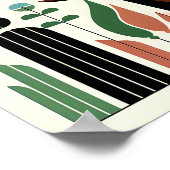 Afro-Amerikaanse vrouw met een vlinder Poster (Hoek)