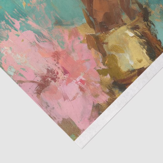 Afro-Amerikaanse vrouw met Martini Decoupage Tissuepapier (Detail)