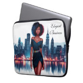Afro-Amerikaanse vrouw modern decor  Laptop Sleeve (Voorkant Links)