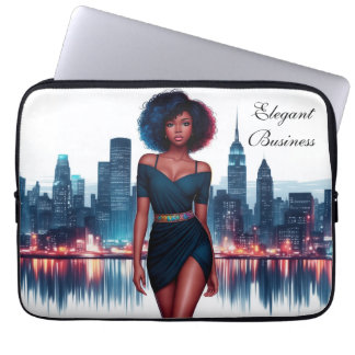 Afro-Amerikaanse vrouw modern decor  Laptop Sleeve