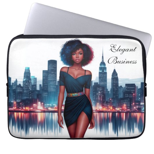 Afro-Amerikaanse vrouw modern decor  Laptop Sleeve (Voorkant)