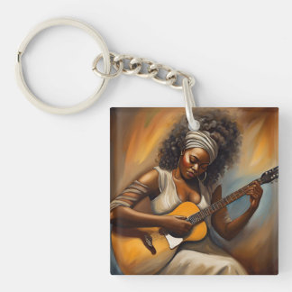 Afro-Amerikaanse vrouw Sleutelhanger