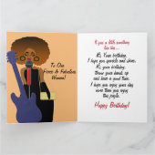 Afro-Amerikaanse vrouw zingen een microfoon Kaart (Binnen)