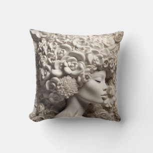 Afro-Amerikaanse vrouw zwart koningin melanine pop Kussen