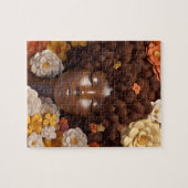 Afro-Amerikaanse vrouw zwart koningin melanine pop Legpuzzel (Horizontaal)