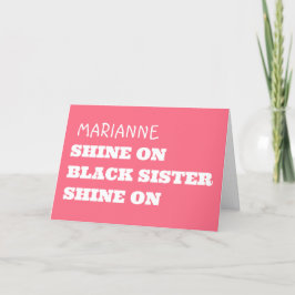 Afro-Amerikaanse vrouwen bedankkaart