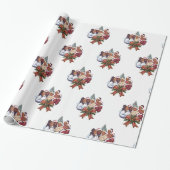 Afro-Amerikaanse vrouwen Kerstmis Cadeaupapier (Uitgerold)