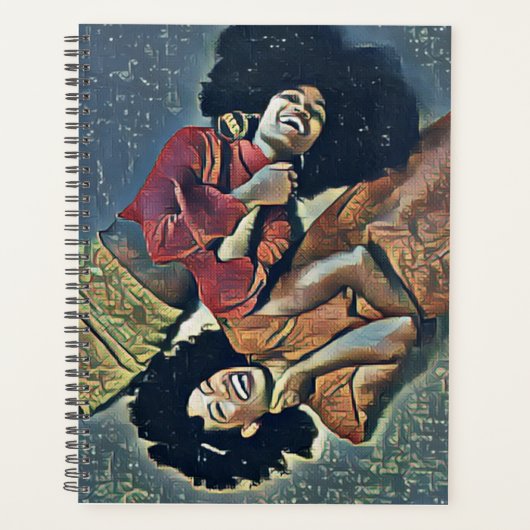 Afro-Amerikaanse vrouwen lachen kunst Planner (Voorkant)
