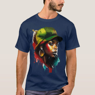 Afro-Amerikaanse vrouwen T-shirt