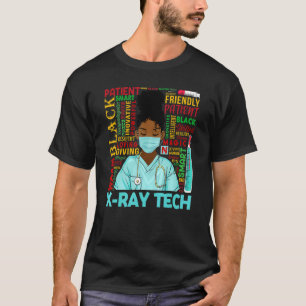 Afro-Amerikaanse Vrouwen Zwart X Ray Tech Zwart Hi T-shirt