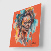AFRO-AMERIKAANSE Wandklok (Hoek)