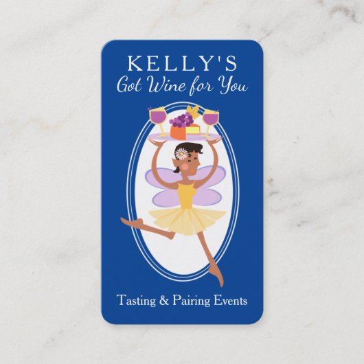 Afro-Amerikaanse wijn die keukengerei smaakt Visitekaartje (Voorkant)