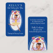 Afro-Amerikaanse wijn die keukengerei smaakt Visitekaartje (Voorkant / Achterkant)