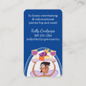 Afro-Amerikaanse wijn die keukengerei smaakt Visitekaartje (Achterkant)