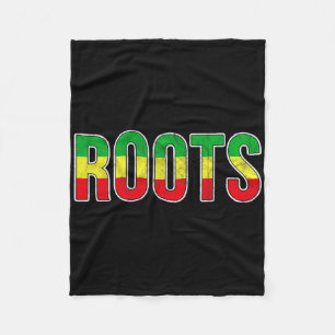 Afro-Amerikaanse wortels vlag - Black History trot Fleece Deken