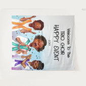Afro-Amerikaanse zangers achtergrond Wandkleed (Voorkant (horizontaal))