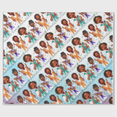 Afro-Amerikaanse zangers Cadeaupapier (Vlak)