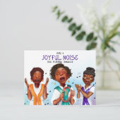 Afro-Amerikaanse zangers Feestdagenkaart (Staand voorkant)