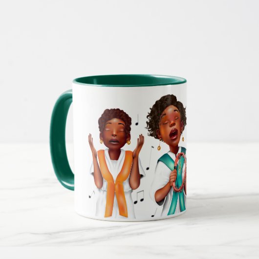 Afro-Amerikaanse zangers Mok (Voorkant links)