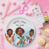 Afro-Amerikaanse zangers Papieren Bordje (Feest)