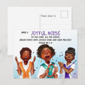 Afro-Amerikaanse zangers Schrift Feestdagenkaart (Voorkant / Achterkant)