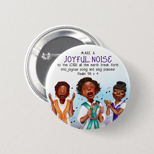 Afro-Amerikaanse zangers Schrift Ronde Button 5,7 Cm (Voorkant /achterkant)