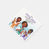 Afro-Amerikaanse zangers Schrift Servet (Hoek)