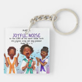 Afro-Amerikaanse zangers Schrift Sleutelhanger (Achterkant)