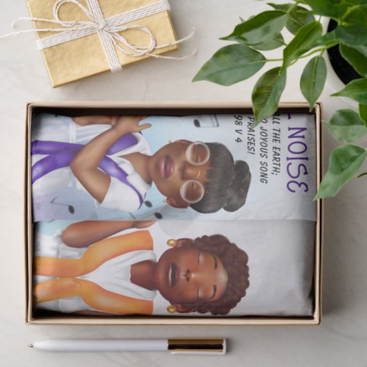 Afro-Amerikaanse zangers Schrift Tissuepapier (Geschenk)