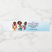 Afro-Amerikaanse zangers Schrift Waterfles Etiket (Enkel label)