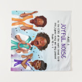 Afro-Amerikaanse zangers Schriftuur kerk achtergro Wandkleed (Voorkant (horizontaal))