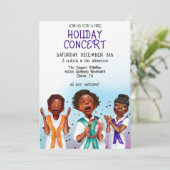 Afro-Amerikaanse zangers vakantiedagen Kaart (Staand voorkant)