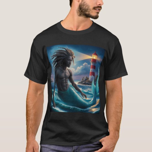 Afro-Amerikaanse zeemeerman T-shirt (Voorkant)