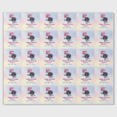 Afro-Amerikaanse zeemeermin 5e verjaardag Cadeaupapier (Vlak)