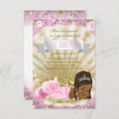 Afro-Amerikaanse Zeemeermin Bring a Book Baby show Informatiekaartje (Voorkant / Achterkant)