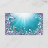 Afro-Amerikaanse Zeemeermin Luier Raffle Tickets Informatiekaartje (Achterkant)